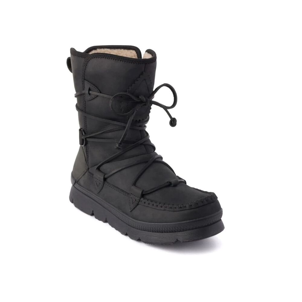 Manitobah Pacific Half Winter Boots Black Womens 6.5 EUR 37 NWT